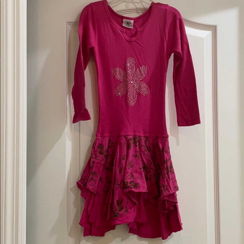 Little Angel Club dark pink dress 5/6